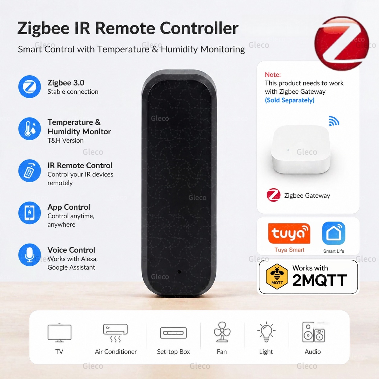 Zigbee Smart IR Remote Control - Home Assistant Tuya recension och pris