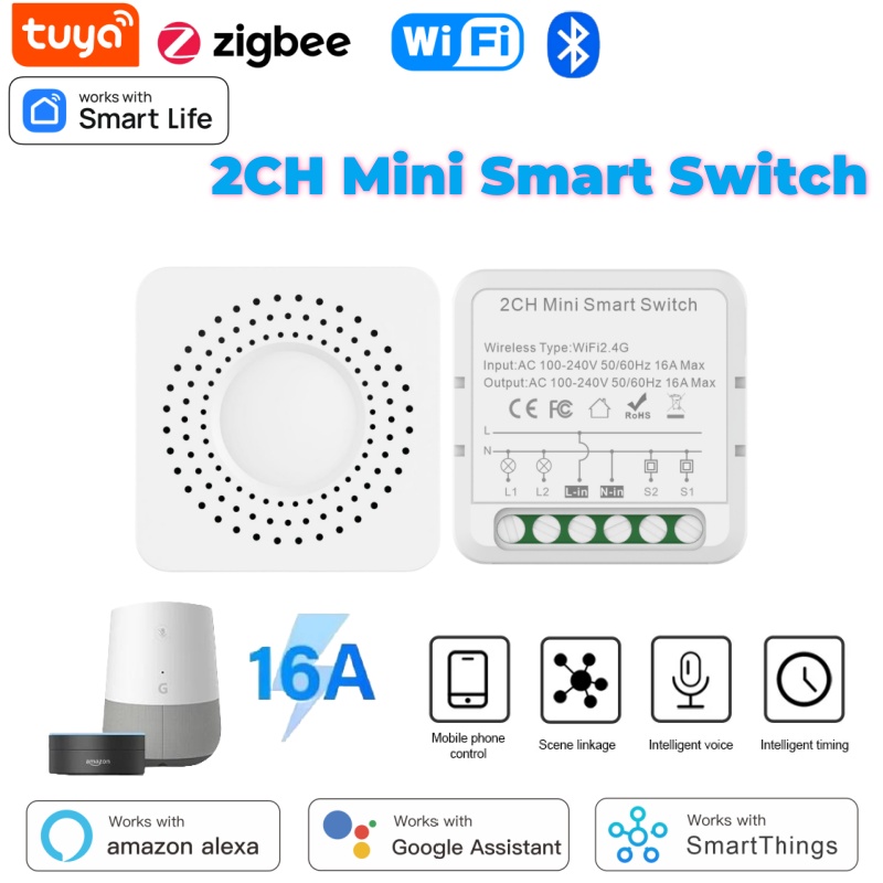 Tuya Mini Smart Switch WiFi 1- - Home Assistant Tuya recension och pris