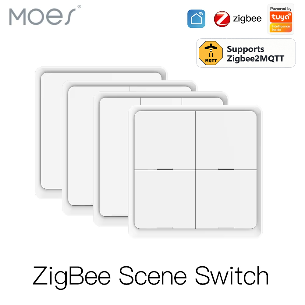 MOES 4 Gang Tuya Zigbee2MQTT W - Sonoff Basic recension och pris