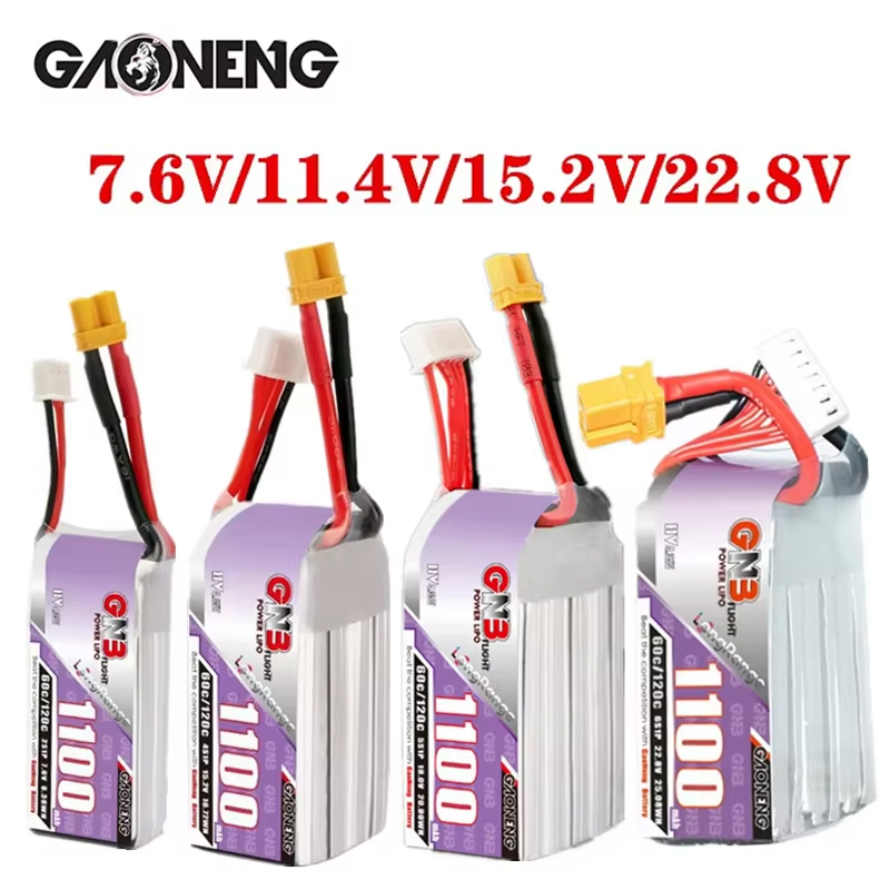 GNB 1100mAh 2S 3S 4S 6S 60C/12 - Shelly Plug recension och pris