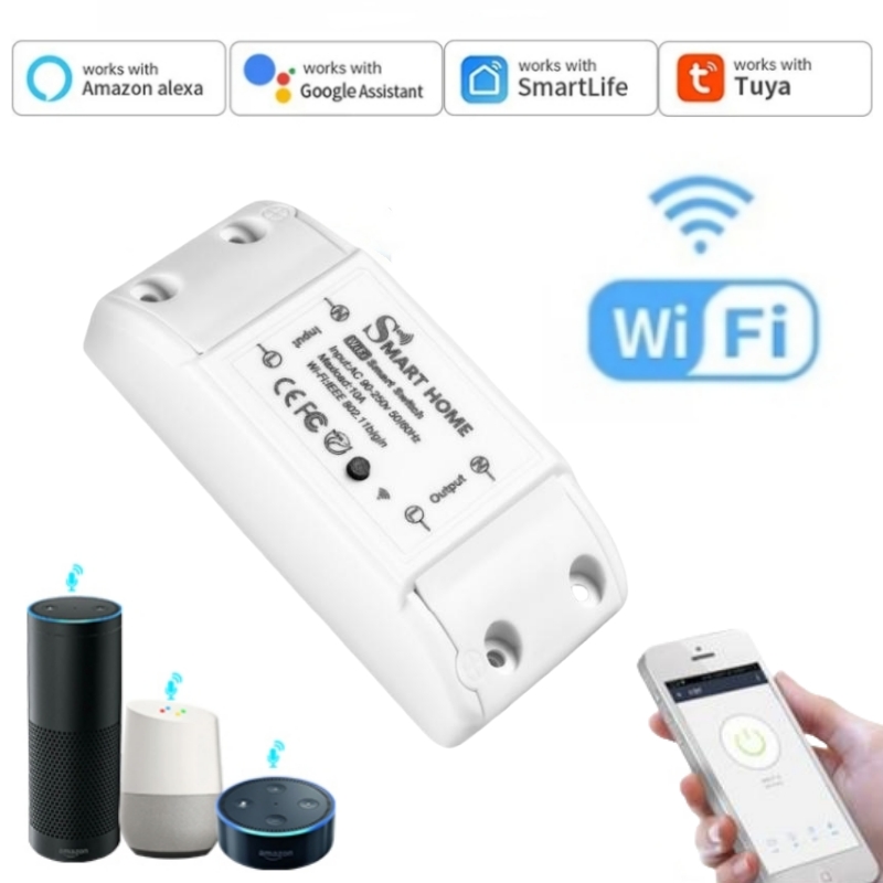 Tuya WiFi Smart Switch Breaker - Sonoff Basic recension och pris