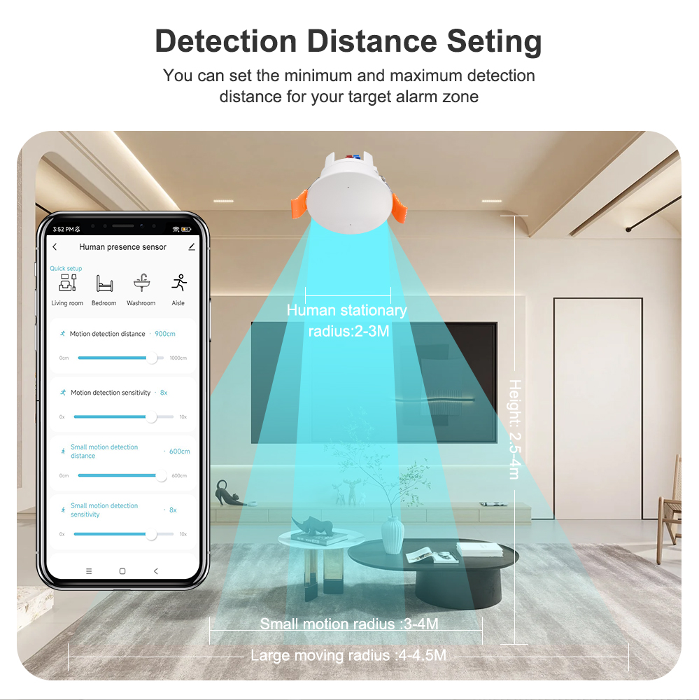 ZigBee MmWave Radar Human Pres - Tasmota recension och pris