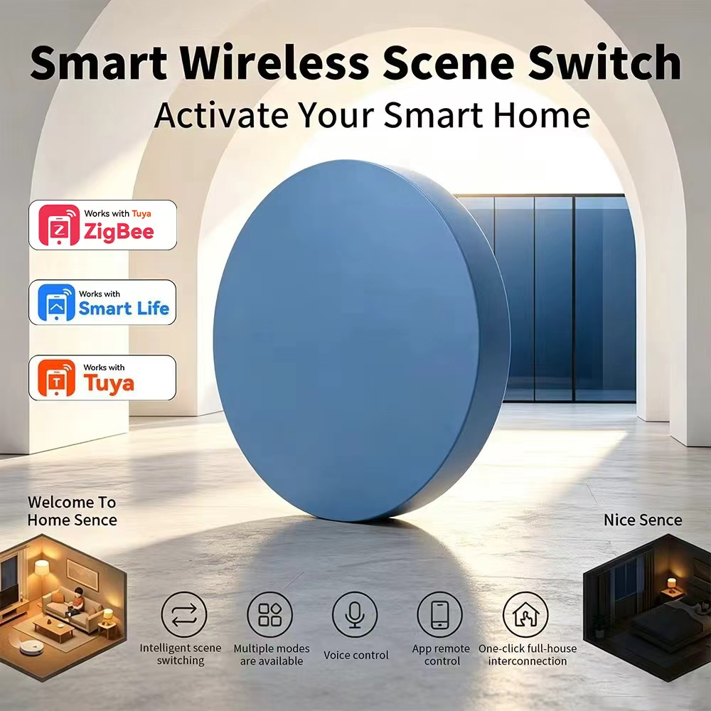 Zigbee Smart Scene Push Button - Home Assistant Tuya recension och pris