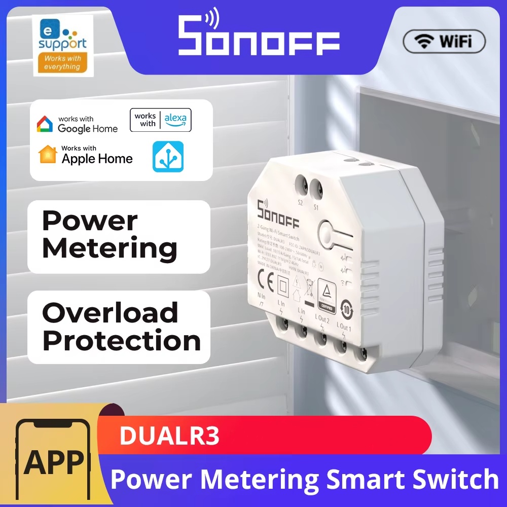 Sonoff Dual R3 Sonoff Dualr3 W - Sonoff recension och pris